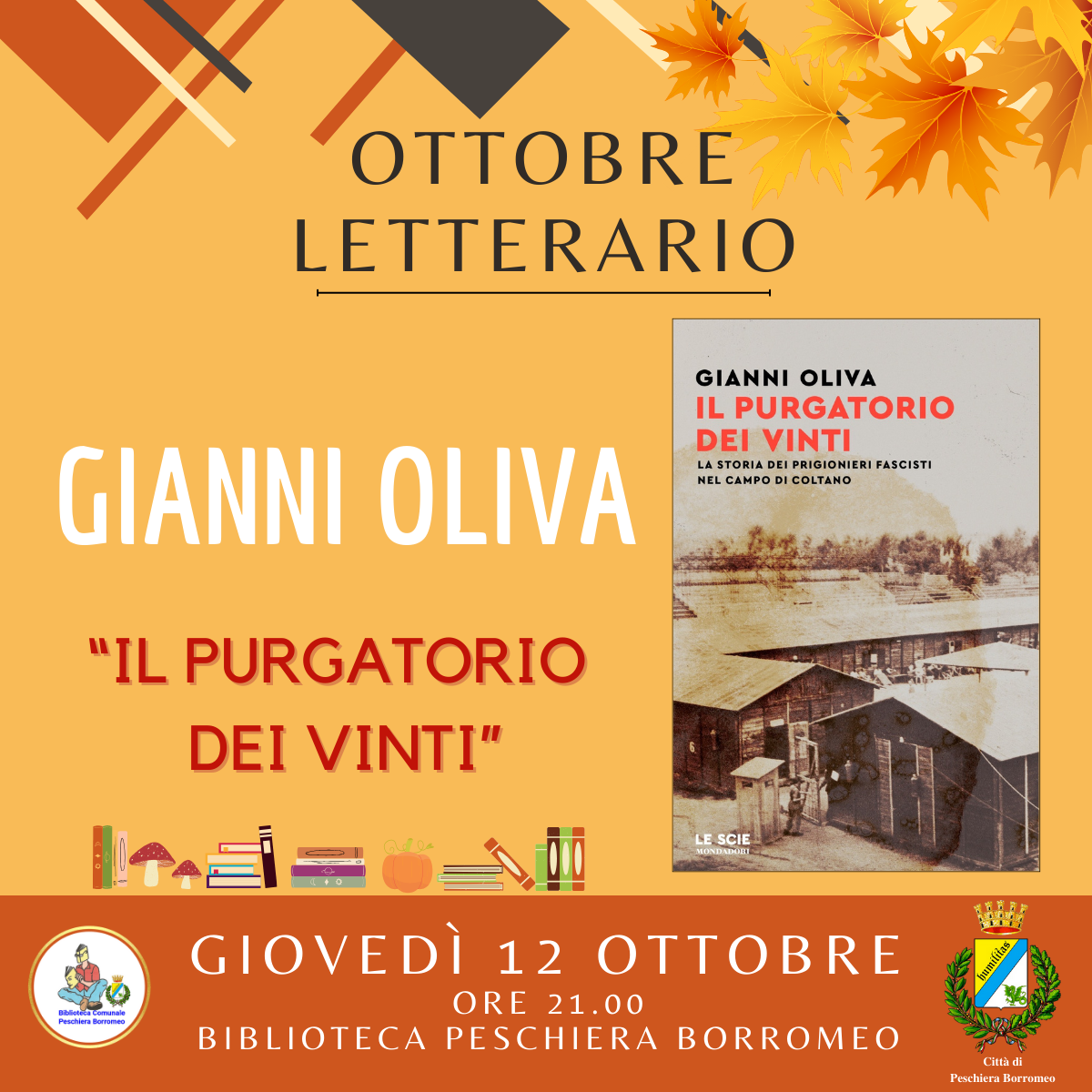 Ottobre letterario - G.Oliva: "Il purgatorio dei vinti"